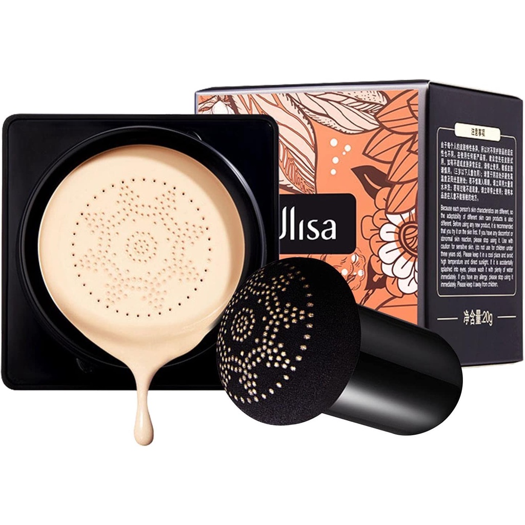 Kem Nền BB Air Cushion Dưỡng Ẩm Kháng Nước Kèm Mút Trang Điểm Hình Nấm