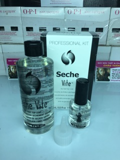 Sơn bóng seche nhanh khô  (1 bo gom chai118ml +14ml )