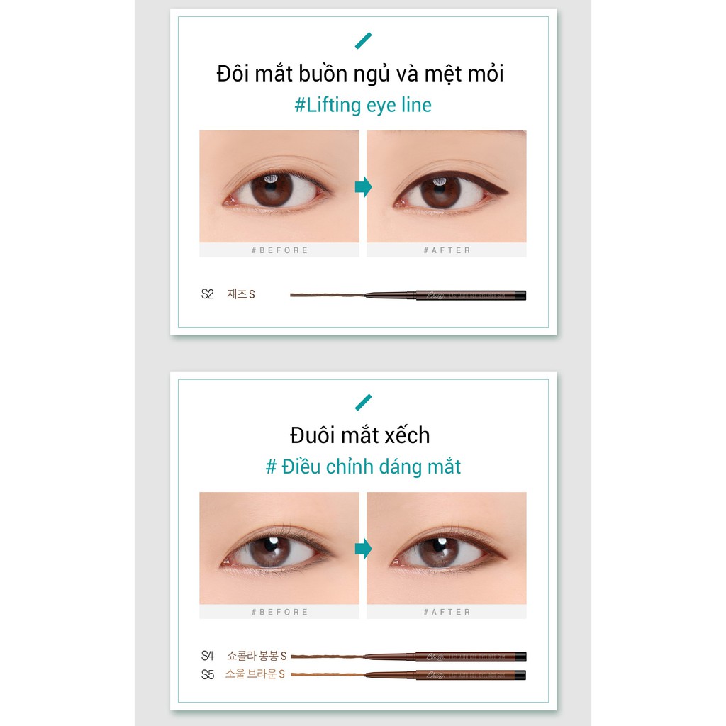 Gel chì kẻ mắt Bbia Last Auto Gel Eyeliner Slim (5 màu) 0.1g - Bbia Official Store | BigBuy360 - bigbuy360.vn