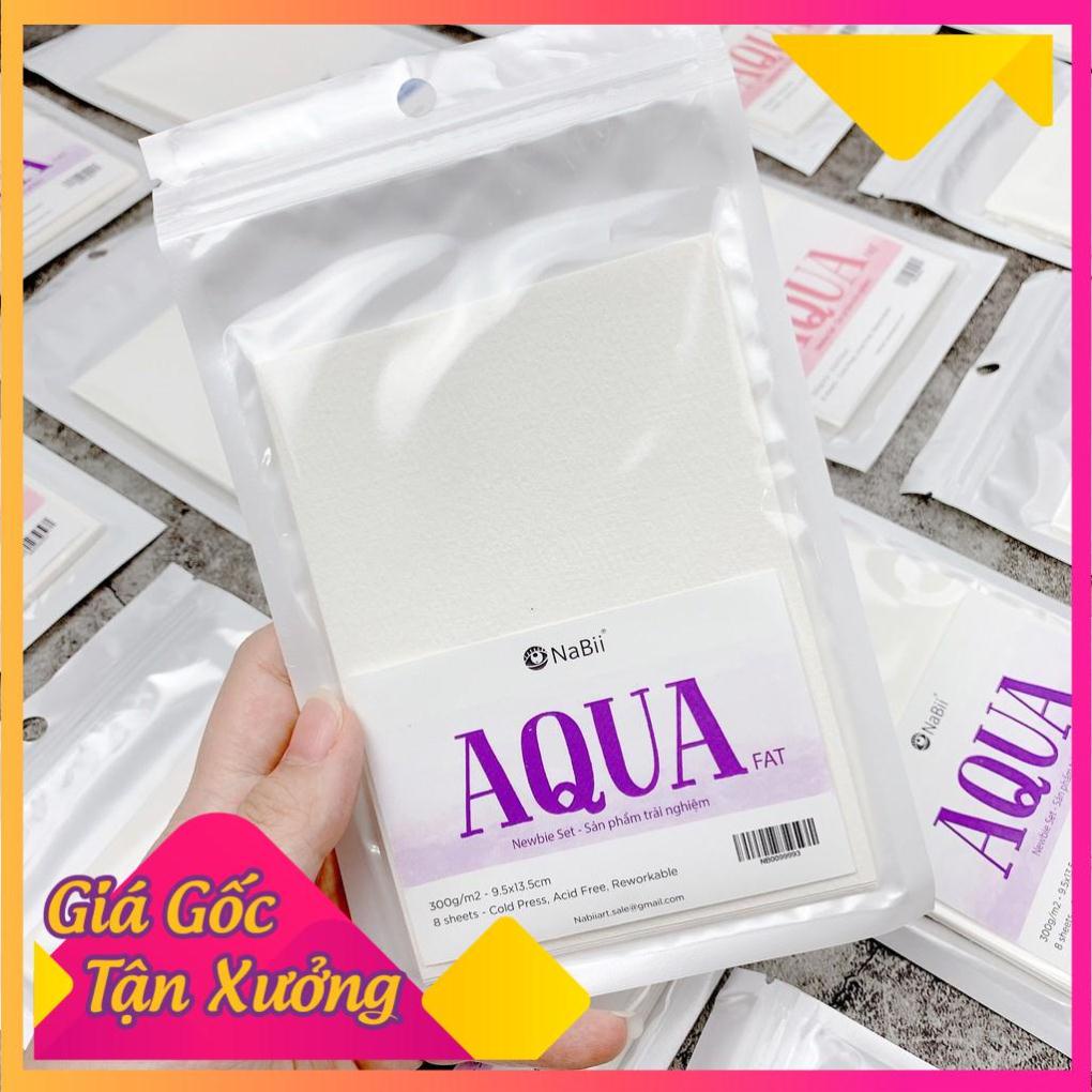 Giấy vẽ màu nước Nabii Aqua Fat Newbie Set 300gsm - giá rẻ - MỘC XINH