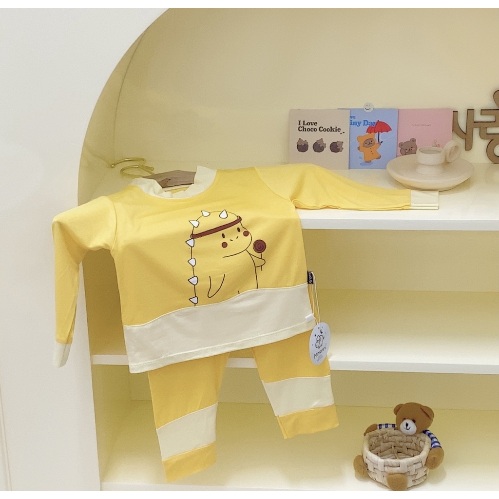 [SALE] Bộ Quần Áo Bé Gái, Bé Trai KIMCHIBABY Cổ 3P Vải Thun Lạnh Pokemon, Đồ Bộ Cho Bé Mặc Nhà Thu Đông KWTD2215