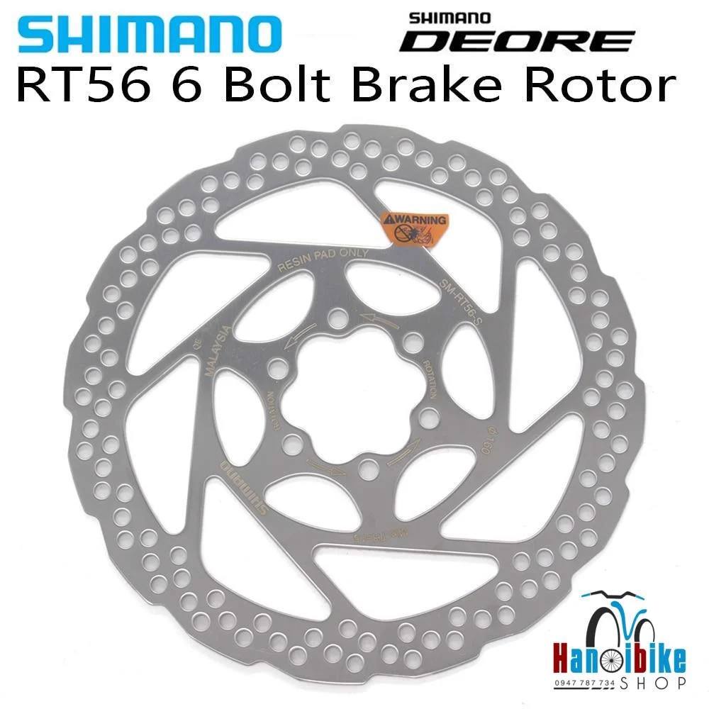 Đĩa phanh xe đạp thương hiệu Shimano RT56 loại 6 ốc