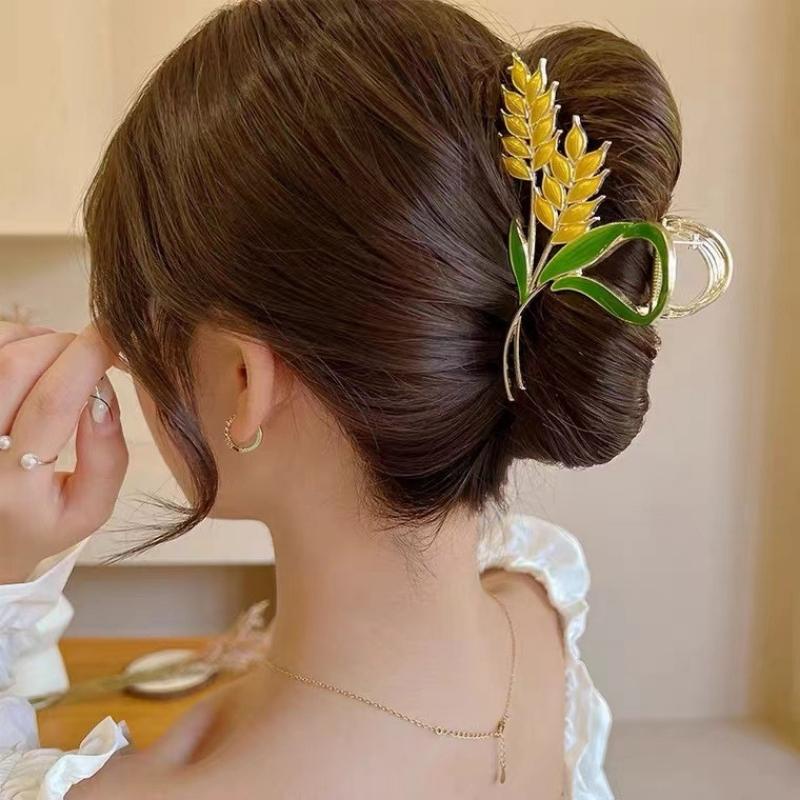 Kẹp tóc càng cua lúa mì kiểu dáng sang trong vintage T15