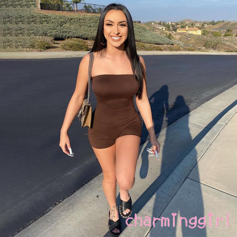 Bộ Áo Liền Quần Không Tay Thời Trang Dành Cho Nữ