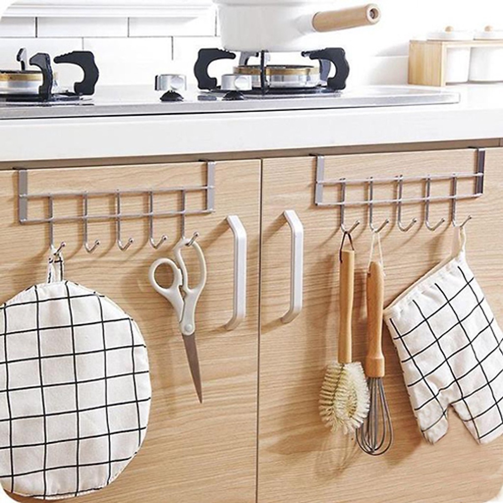 Giá Treo Đồ , Móc Inox Treo quần áo,Gắn Sau Tủ Cánh Cửa Nhà Tắm Phòng Bếp Dán Tường