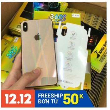 (Giảm Giá Cực Sốc)Miếng dán Film PPF mặt lưng sau cho iphone X/XS-Kiện Siêu Rẻ VN