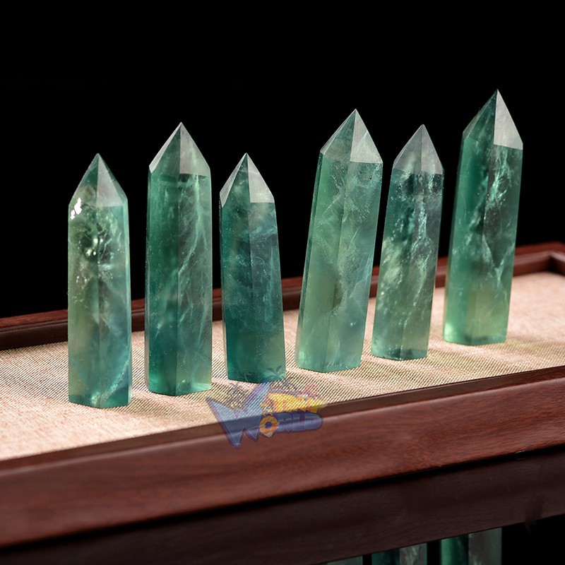 Đá Thanh Tẩy Phong Thủy Hình Trụ Đá Green Fluorite Xanh Cao Cấp | BigBuy360 - bigbuy360.vn