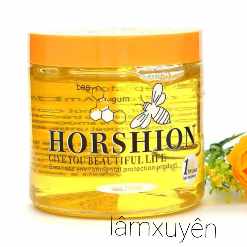 sáp wax tẩy sạch lông lạnh Horshion mật ong 500g hủ vàng  😍FREESHIP💖 bỏ lông cứng trên da, giúp da trắng sáng và mềm mại