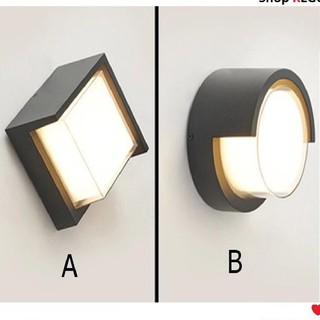 Đèn Led treo tường gắn tường ngoài trời trong nhà (Vuông, Tròn)