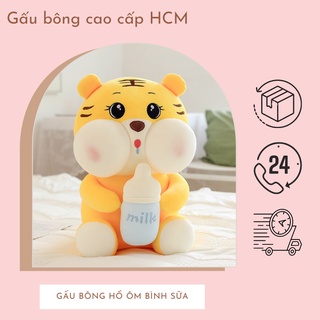Gấu bông hổ ôm bình sữa cao cấp siêu to khổng lồ