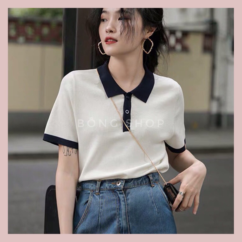 Áo Polo Ngắn Tay Dáng Rộng Thời Trang Hàn Quốc | BigBuy360 - bigbuy360.vn