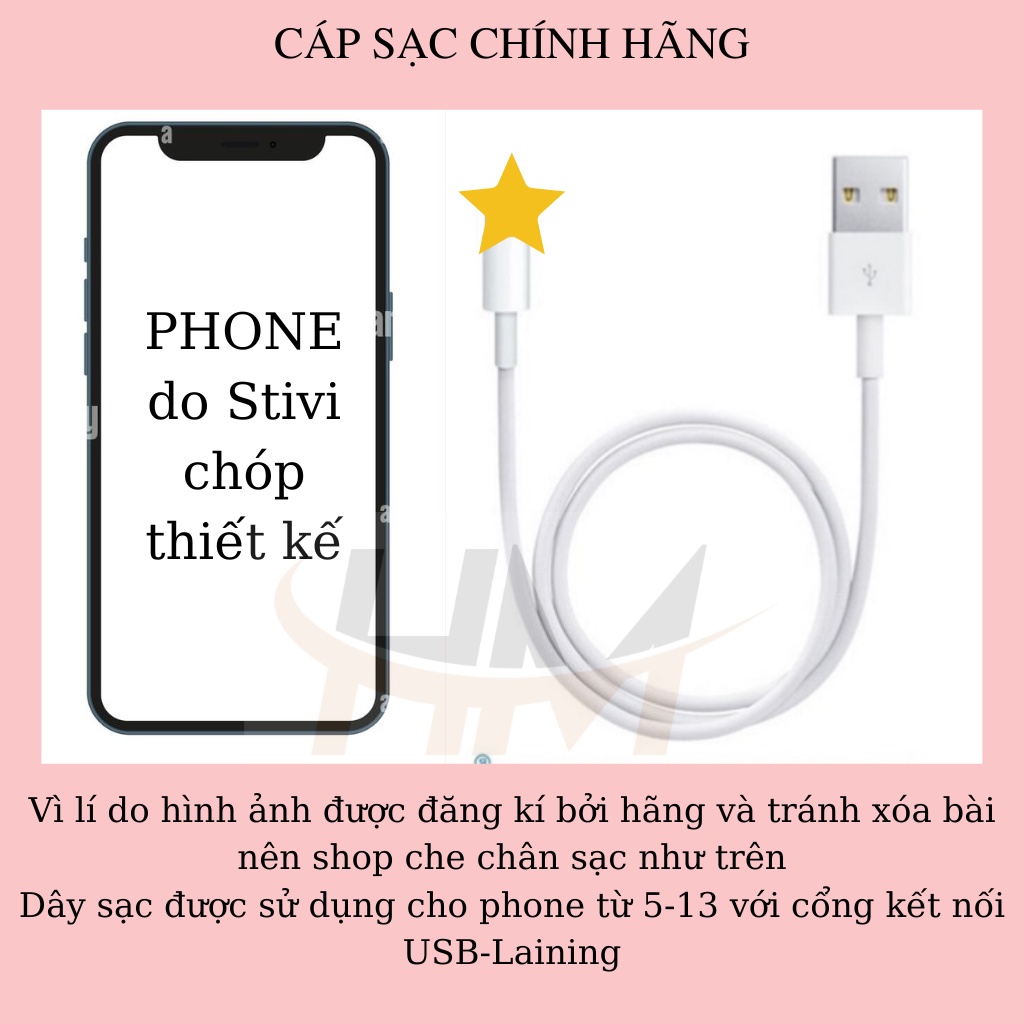 Cáp Sạc Ip Zin Bóc Máy Chính Hãng, Sạc Không Nóng Máy, Dây Sợi To Không Bị Gãy Đầu