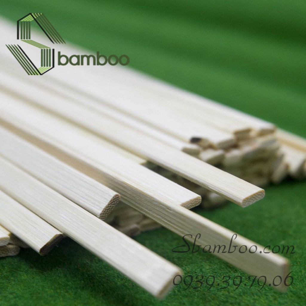 Nẹp tre, nẹp khung tranh ảnh bằng tre dài 23cm- Sbamboo