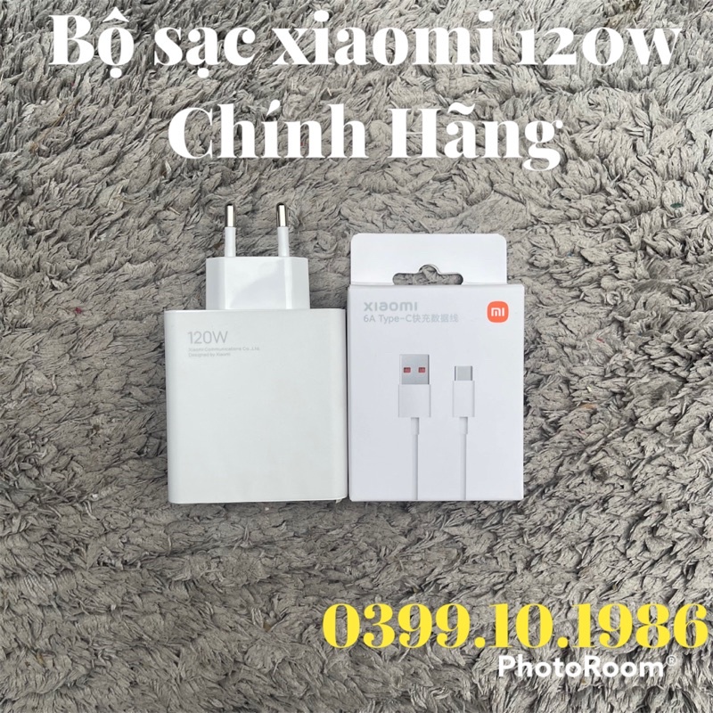 Bộ sạc Xiaomi 120w Mi Turbo sạc Mi10 Ultra, Mi 11T Pro, Black Shark cực nhanh