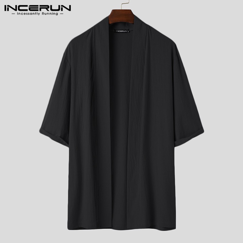 Áo Khoác Cardigan INCERUN Dáng Dài Thời Trang Cho Nam | BigBuy360 - bigbuy360.vn