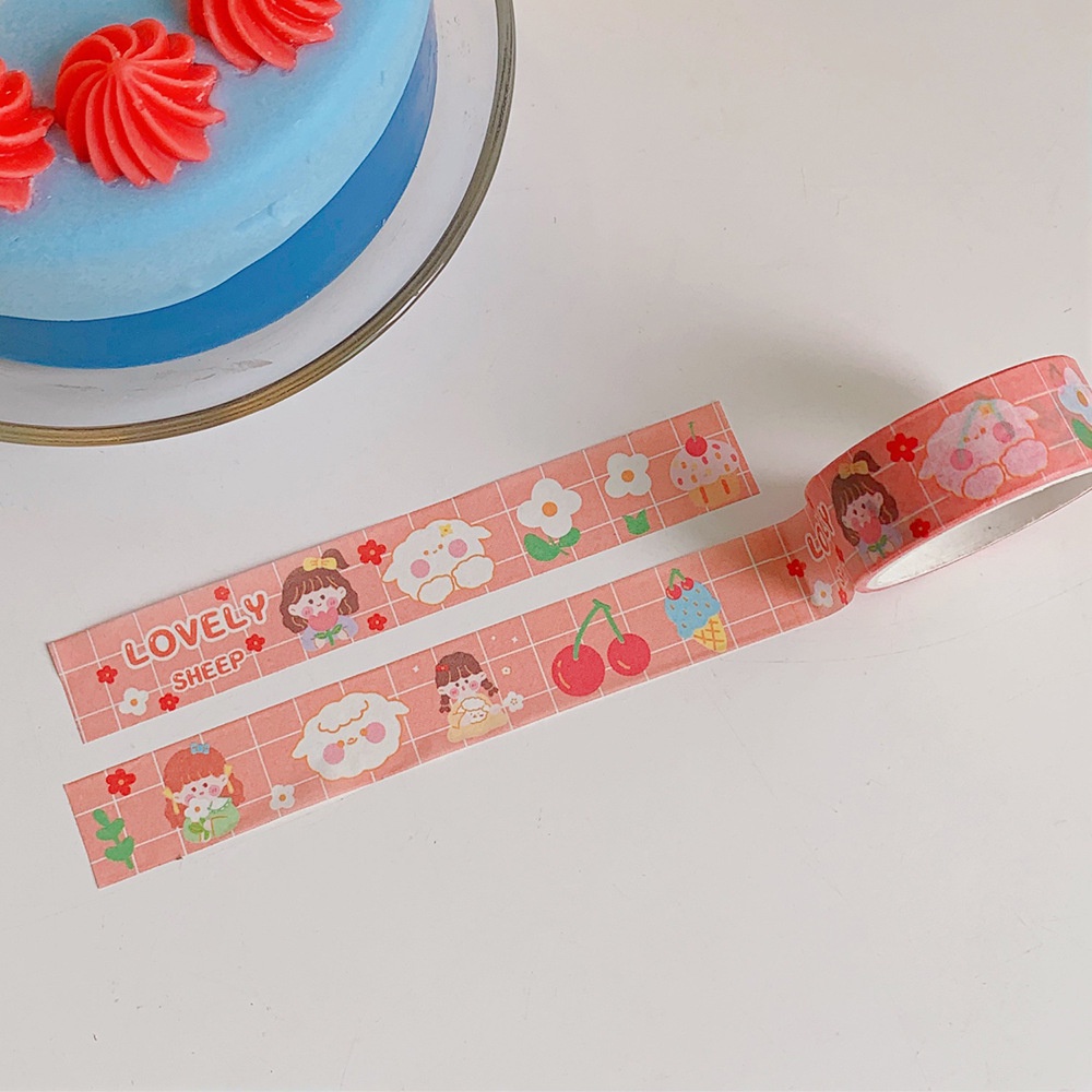 Cuộn băng dính washi họa tiết sticker trang trí nhiều mẫu