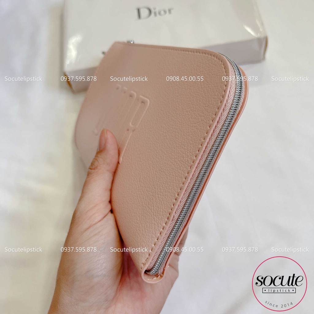 Bóp cầm tay Diior Pink Pouch Gift 2020 [ Auth 1000%]