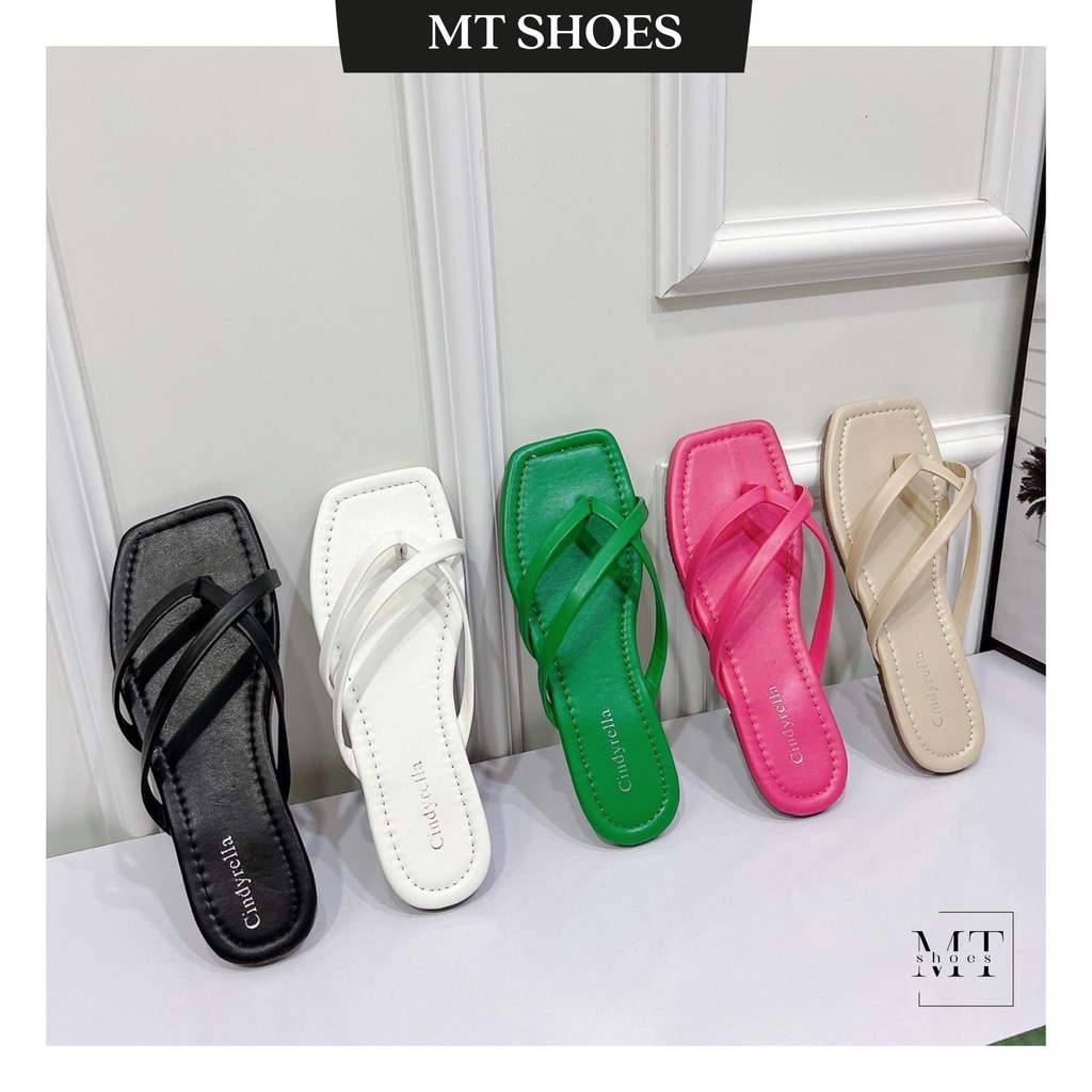 Dép nữ xỏ ngón quai chéo full màu cực xinh form chuẩn cực tôn da kiểu dáng Hot Trend