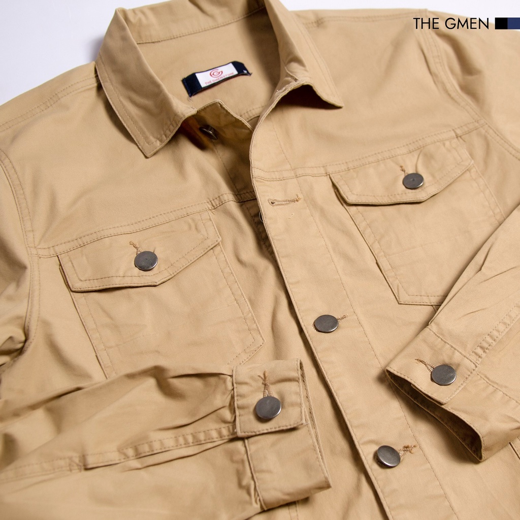 Áo khoác Simple  Kaki Jacket The GMEN chất liệu kaki đứng form, dễ phối đồ