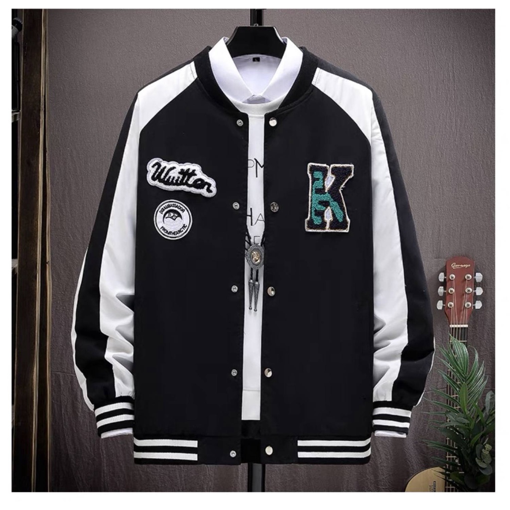 [HCM]Áo Khoác Bomber Bóng Chày Áo Khoác K Áo Khoác Nỉ Nam Nữ cực trend siêu phẩm của năm