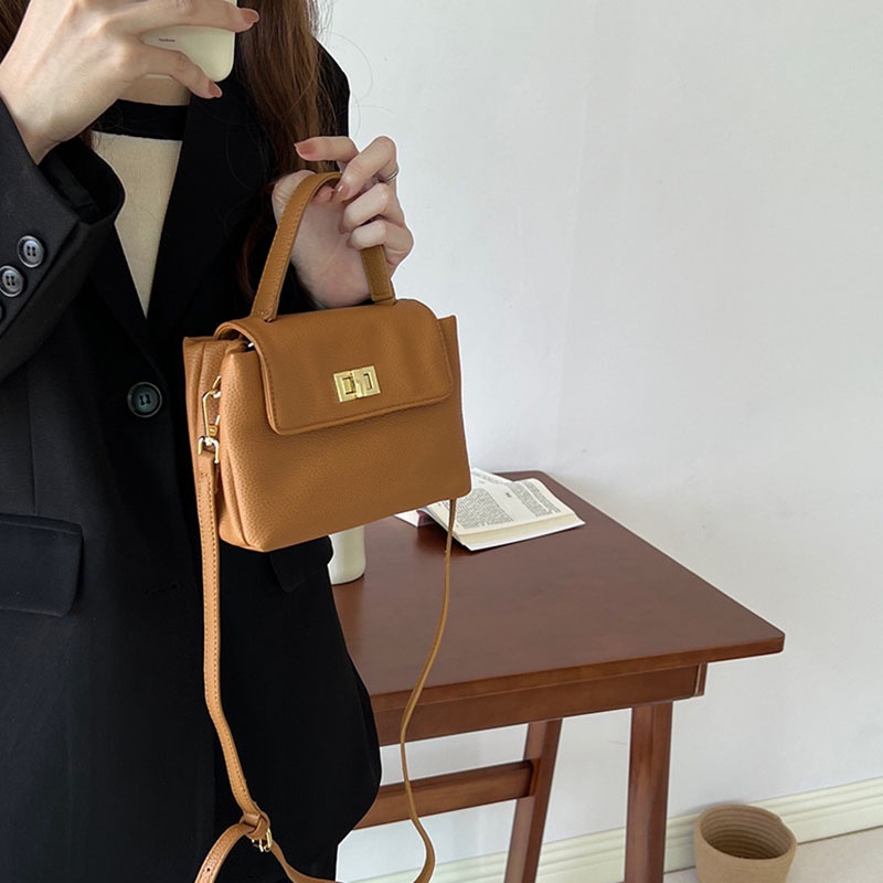 Túi xách đeo vai IELGY hình vuông cỡ nhỏ cầm tay thời trang cho nữ