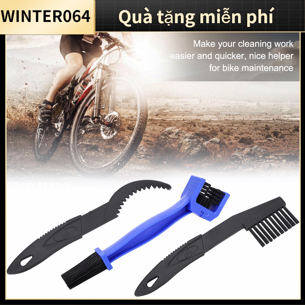 ⚡Hàng giao ngay⚡ Bộ 3 Bàn Chải Làm Sạch Dây Xích Xe Đạp
