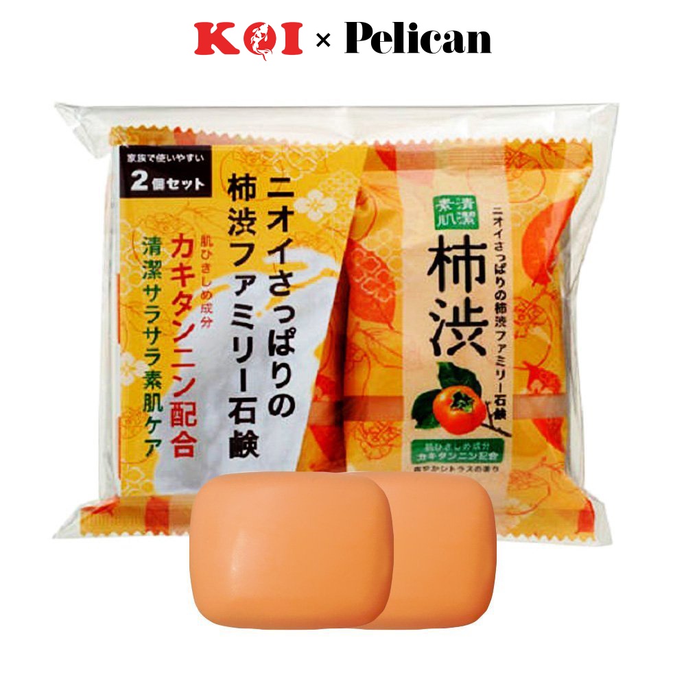 Xà phòng tắm chiết xuất từ quả hồng Pelican Persimmon Soap 80g