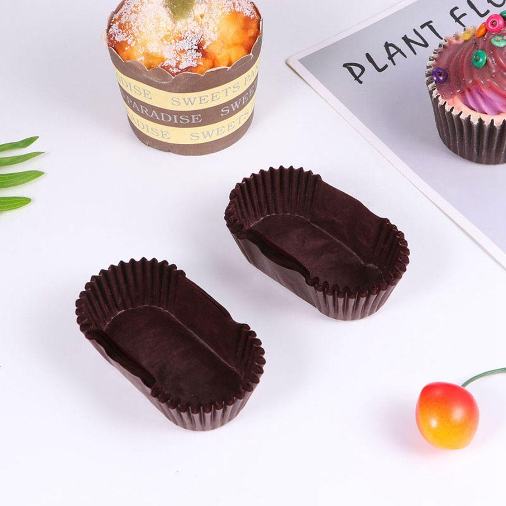 AUGUSTINA Khuôn Giấy Mini Chống Dầu Dùng Một Lần Chuyên Dụng Làm Bánh Muffin