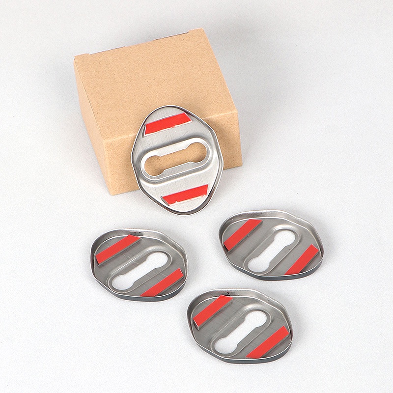 Set 4 Ốp Bảo Vệ Khóa Cửa Xe Hơi Honda City Jazz Civic Crv Xrv Camry Accord Bằng Inox