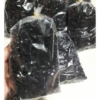 Túi dây thun cột tóc màu đen loại dây lớn