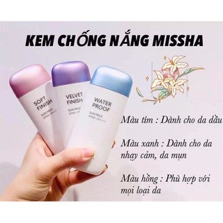 KEM CHỐNG NẮNG MISSHA 🍀🍀