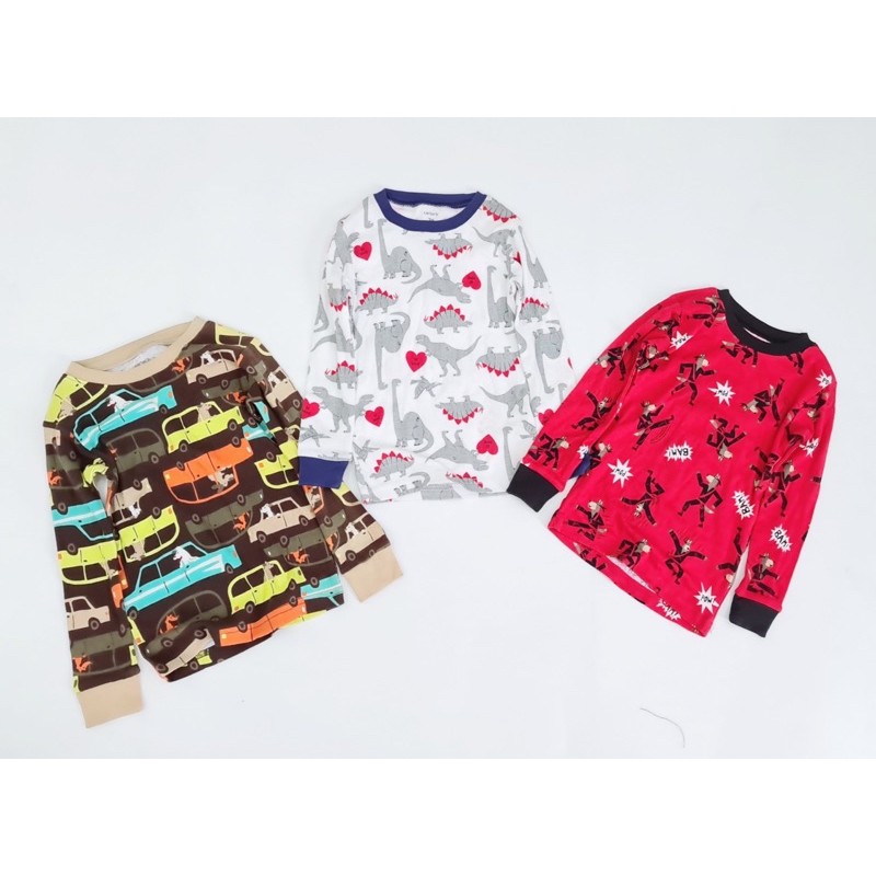 Áo thun cotton tay dài Xuất khẩu Carter bé trai
