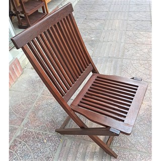 Ghế Xếp Ngoài Trời Gỗ Dầu Gia Công Tỉ Mỉ - Hàng VN Xuất Khẩu