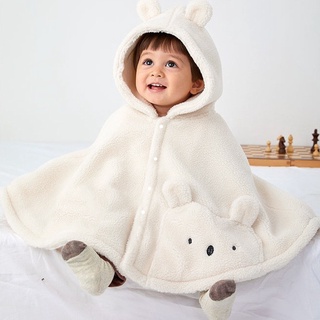 15 - 40kg - áo choàng bông cừu cho bé trai và gái