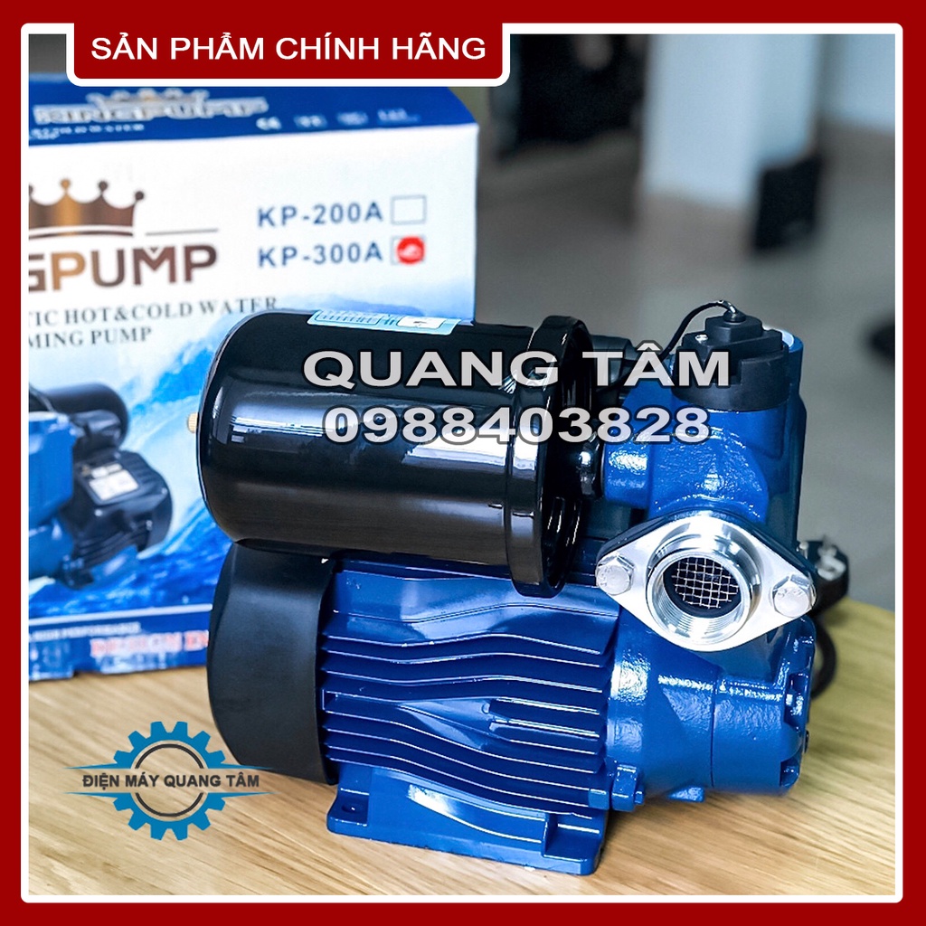 Máy Bơm Nước Tăng Áp Chân Không Tự Động Mồi KINGPUMP KP-200A và KP-300A [Chính Hãng]