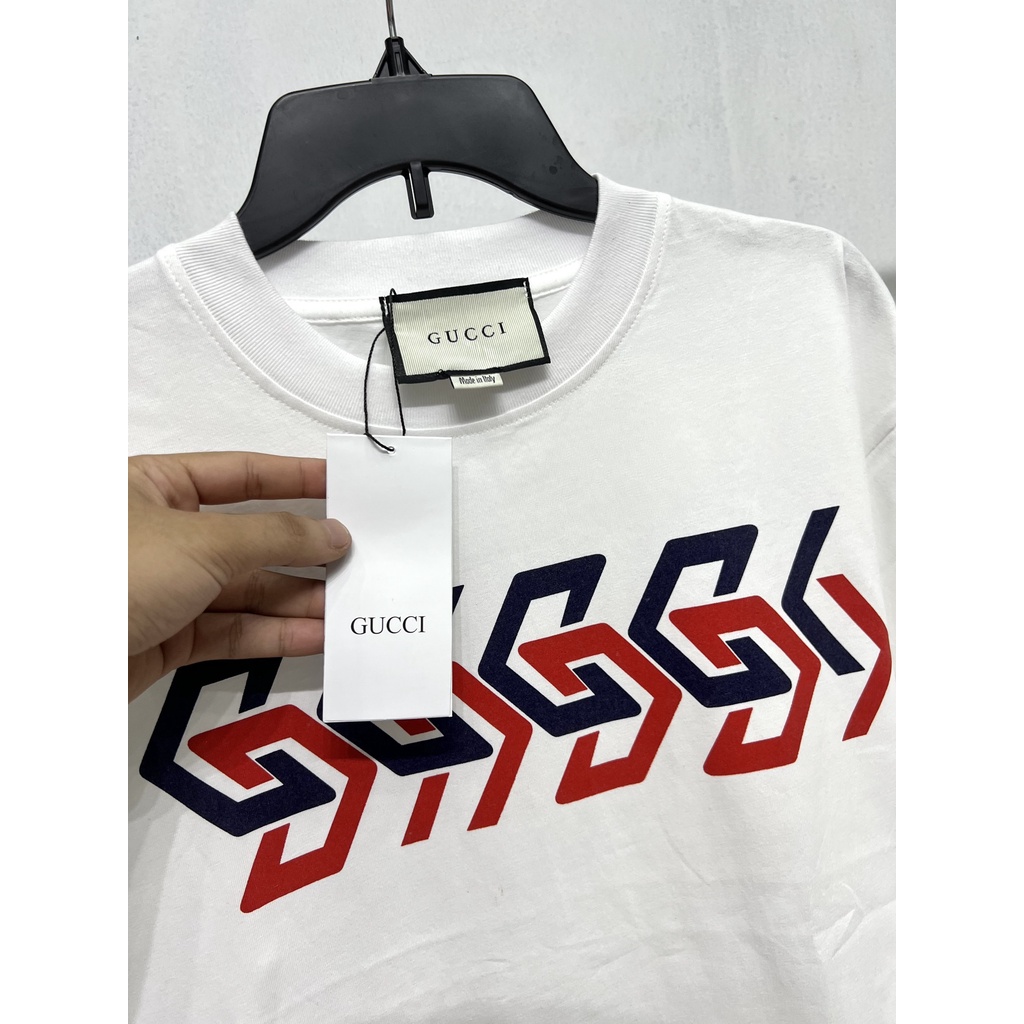 ⚡️- Tee Gu.cci Mirror Print cao cấp full tag túi, áo thun GU.CCI