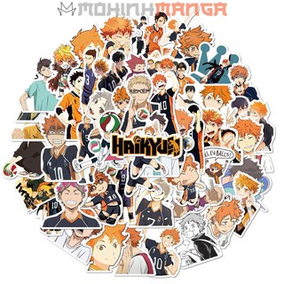 Bộ sticker Haikyuu Hinata Shoyo Kageyama Tobio Kozume Kenma (miếng dán decal Vua Bóng Chuyền) chống nước hình dán Haikyu