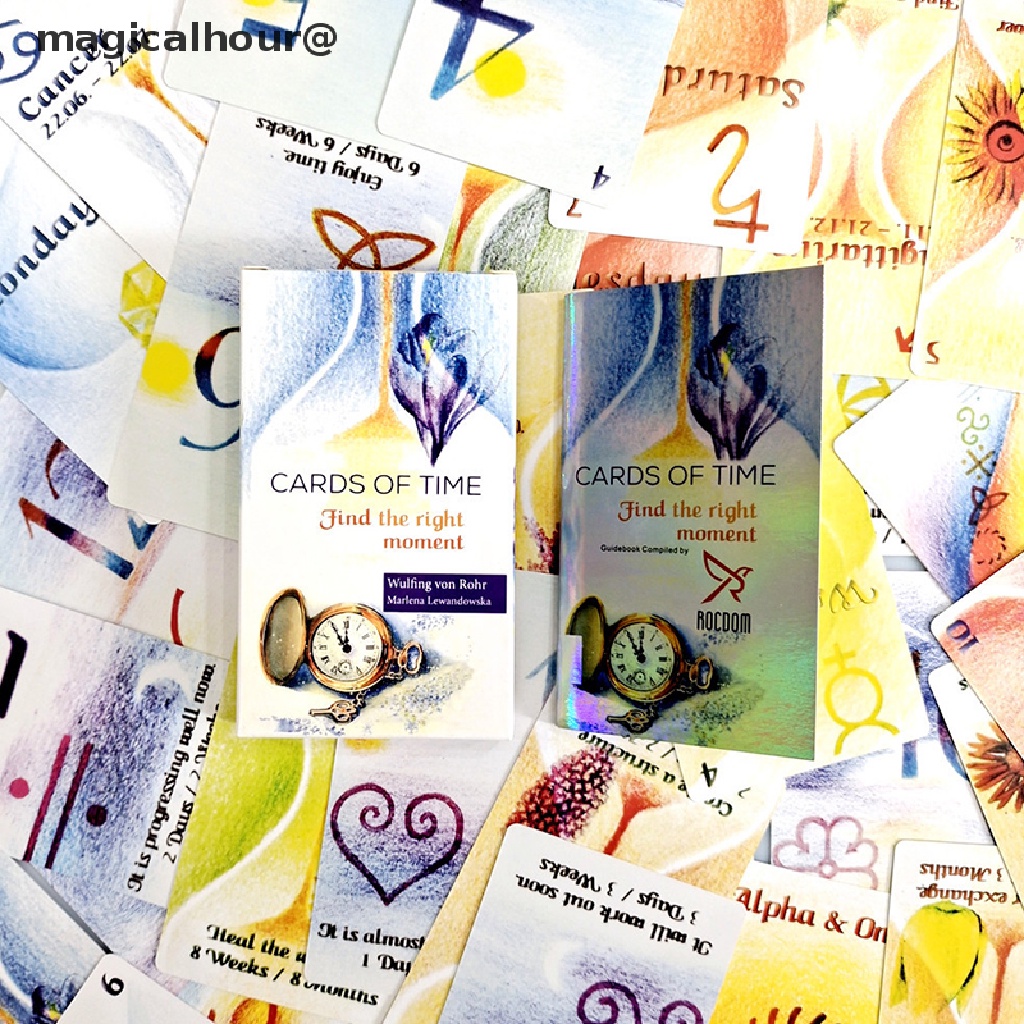 Magicalhour 33pcs Tarot Cards of Time Deck Tarot Card Oracle Cards Find the Right Moment new