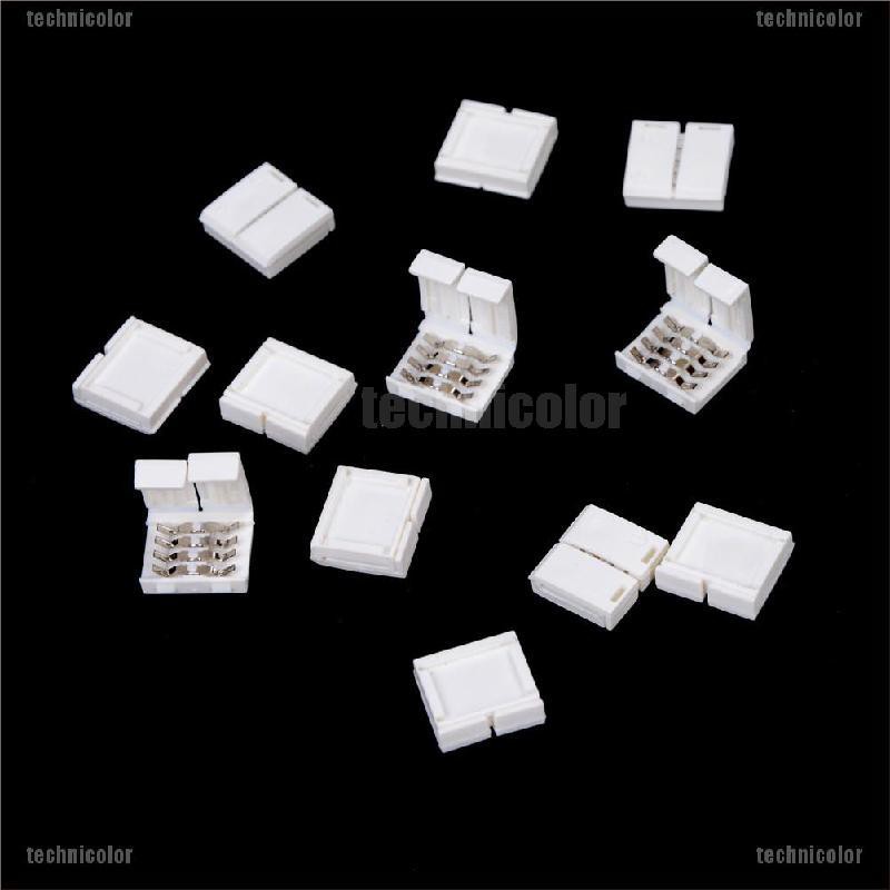 10 Đầu Nối 4-PIN RGB 10mm Cho Dây Đèn LED 5050 RGB