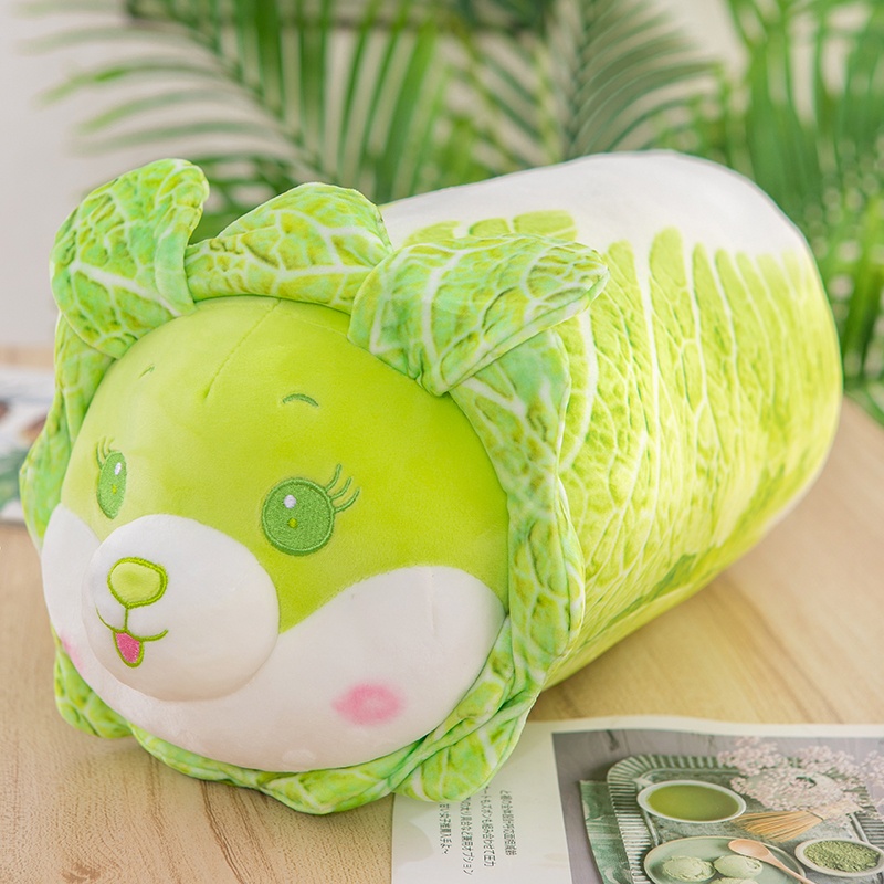 Gấu Bông Chó Bắp Cải Thỏ Băp Cải Màu Xanh Lá Siêu Mềm Mịn _ Unishop