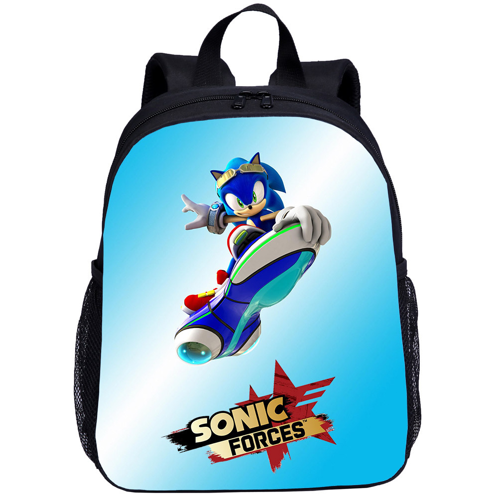 Hoạt Hình Ba Lô Đi Học 13 inch Hình Nhím sonic Dễ Thương Cho Bé Mẫu Giáo