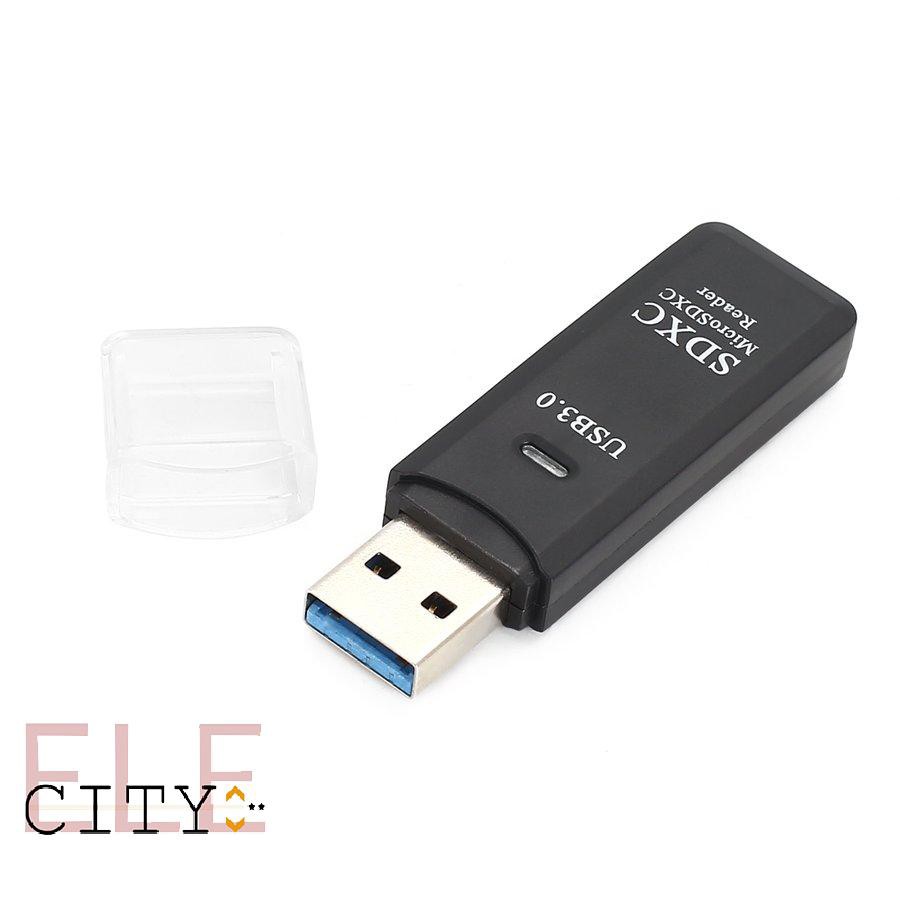 Đầu Đọc Thẻ Nhớ Micro Sd + Sdxc 6 Trong 1 Usb 3.0 2 Khe Tf Sd