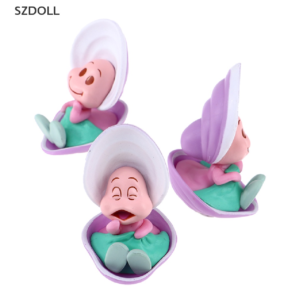 3Pcs/Set Kawaii Alice in Wonderland Young Oyster Baby Action Figure Dolls Toys DOM