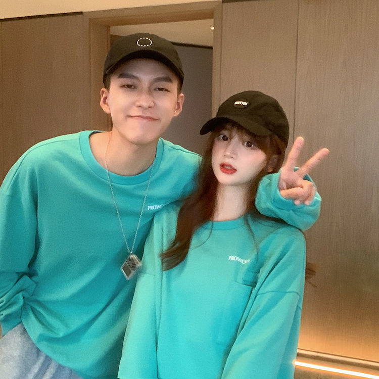 Áo Sweater Tay Dài In Chữ Kiểu Hàn Quốc Thời Trang Xuân Thu Cho Các Cặp Đôi | BigBuy360 - bigbuy360.vn