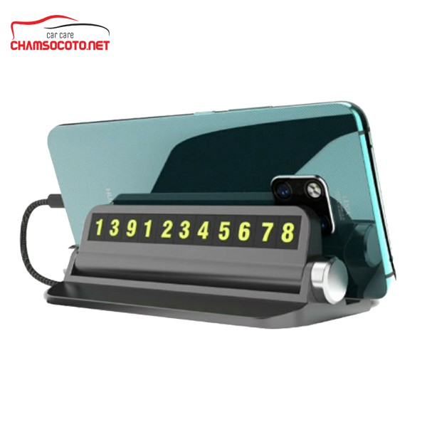 Bảng số điện thoại để taplo kèm giá đỡ 6 dãy số phản quang