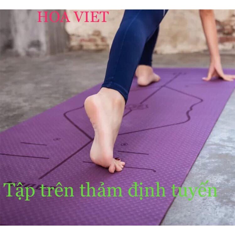 [ XẢ KHO ] Thảm tập yoga ĐỊNH TUYẾN 🔥𝑭𝑹𝑬𝑬𝑺𝑯𝑰𝑷🔥,1 lớp  thảm yoga siêu bền, thảm tập gym  [Tặng túi & dây buộc ]