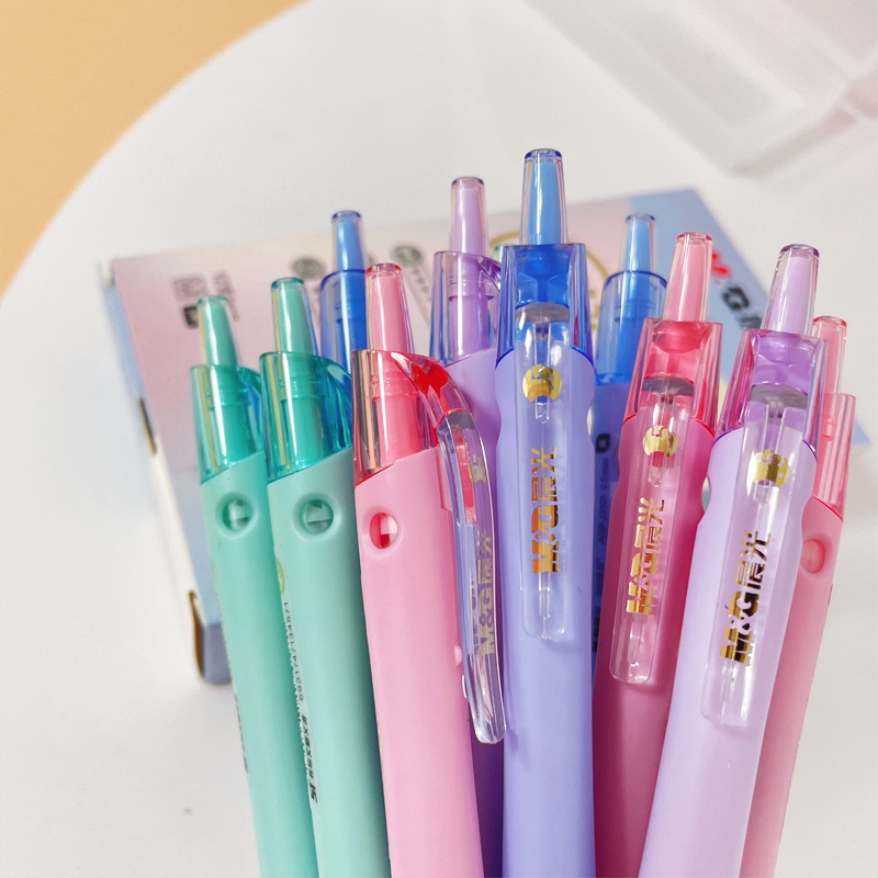 Bút Bi Mực Đen Ngòi 0.5mm Có Thể Thu Gọn