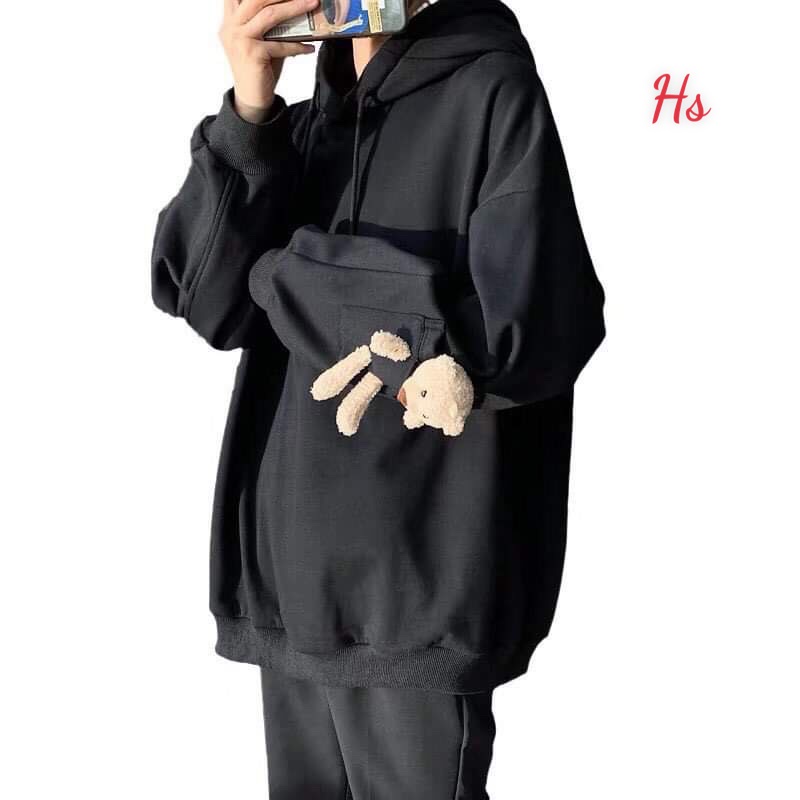 Áo Sweater nam nữ Unisex Tay Gấu Bông Mũ Có Tai cute - HT STORE | BigBuy360 - bigbuy360.vn