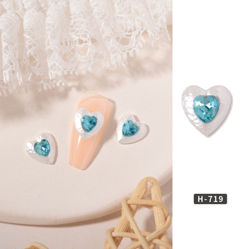 Set 10 Hạt Cườm 3D Nhiều Màu Sắc Trang Trí Móng Nghệ Thuật DIY