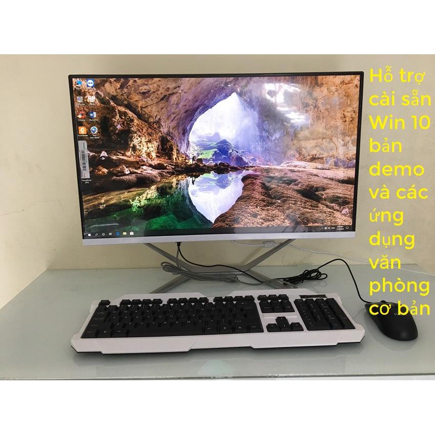 BH 24 THÁNG - Bộ máy tính để bàn All in One Kiwivision tất cả trong 1 màn hình cong 24" full view | BigBuy360 - bigbuy360.vn